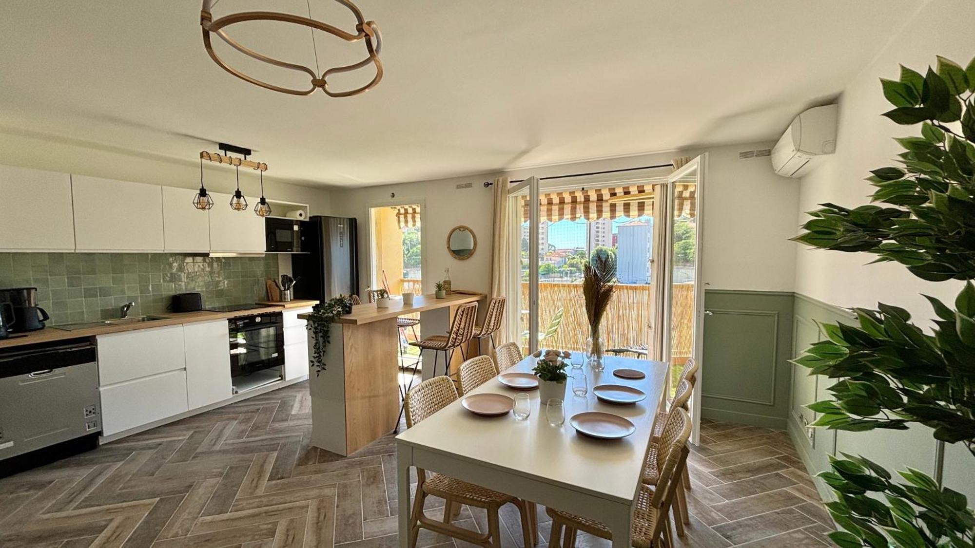 Modern & Cosy 3 Bedrooms Train Tramway Niza Exterior foto